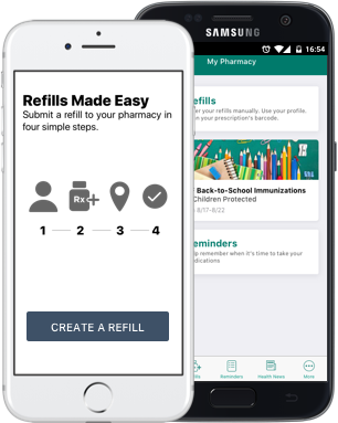 PocketRx mobile application screens